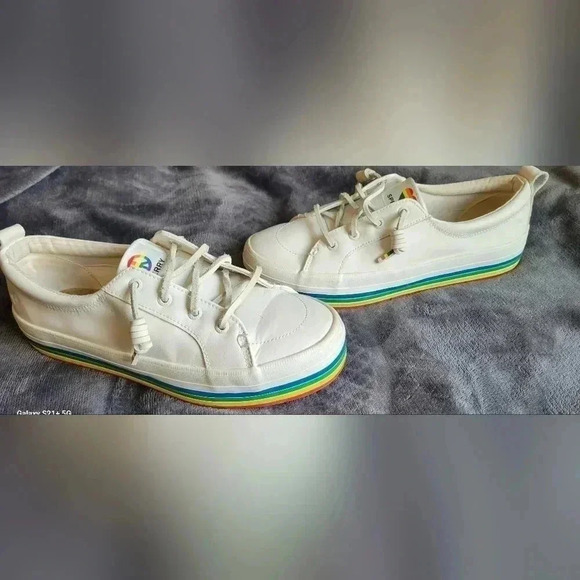 Sperry Pride Crest Vibe Platform Sneaker, size 7.5 - Picture 1 of 11